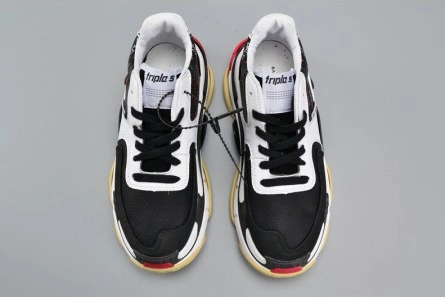 BALENCIAGA BLACK AND WHITE 17FW TRIPLE S 483560-W06E1-1011 Bright 2066