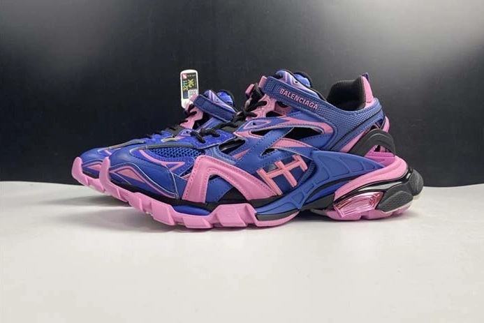 BALENCIAGA SNEAKER TESS.S.GOMMA 4.0 BLUE AND PINK 570391 W2GN3 4050 GoodFit 1993