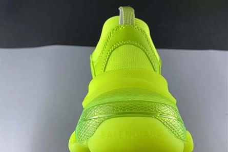 BALENCIAGA TRIPLE S CLEAR SOLE L.FREE DOU.FOAM NOT WASHED SO FLUO YELLOW 541624 W2FF1 5842 WellDesigned 2056