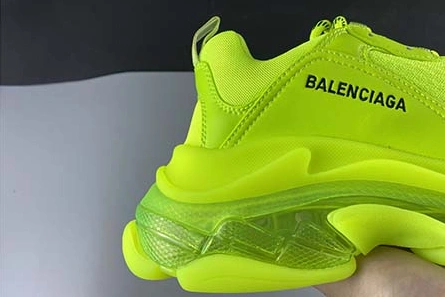BALENCIAGA TRIPLE S CLEAR SOLE L.FREE DOU.FOAM NOT WASHED SO FLUO YELLOW 541624 W2FF1 5842 WellDesigned 2056