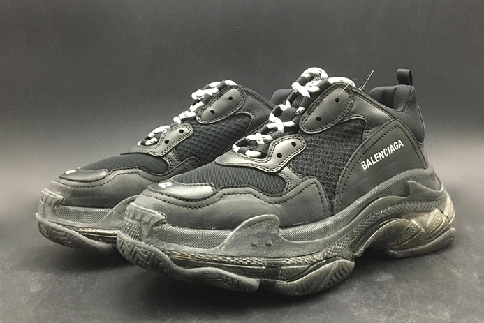 WellDesigned BALENCIAGA TRIPLE S TRAINER 'CLEAR SOLE' - BALENCIAGA -BLACK 541624 W09O1 1000 2049