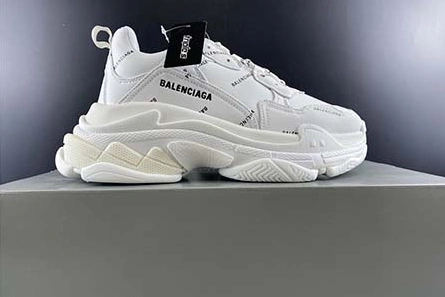 BALENCIAGA TRIPLE S TRAINERS WHITE LETTERS 541624 W09O1 8013 Affordable 7985