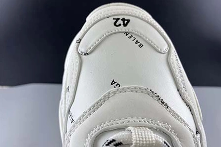BALENCIAGA TRIPLE S TRAINERS WHITE LETTERS 541624 W09O1 8013 Affordable 7985