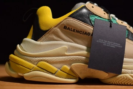 SportInspired BALENCIAGA TRIPLE S W06E1-1000 BEIGE GREEN-YELLOW 2087