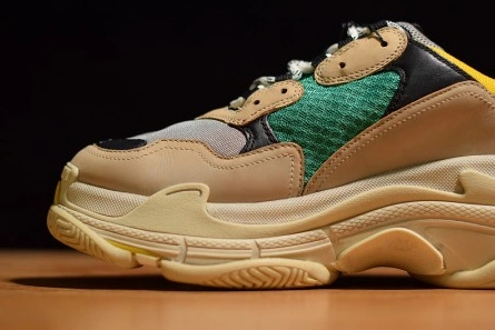 SportInspired BALENCIAGA TRIPLE S W06E1-1000 BEIGE GREEN-YELLOW 2087