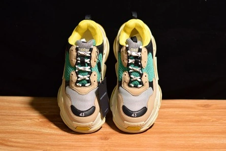 SportInspired BALENCIAGA TRIPLE S W06E1-1000 BEIGE GREEN-YELLOW 2087