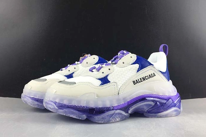Vibrant BALENCIAGE TRIPLE TRAINER 'PURPLE' 544351 W09E1 1322 2027