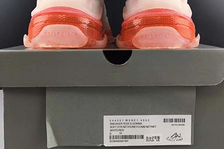 Elegant BALENCIAGE TRIPLE TRAINER ‘RED -WHITE ‘ 541624 WO90L 1618 2032