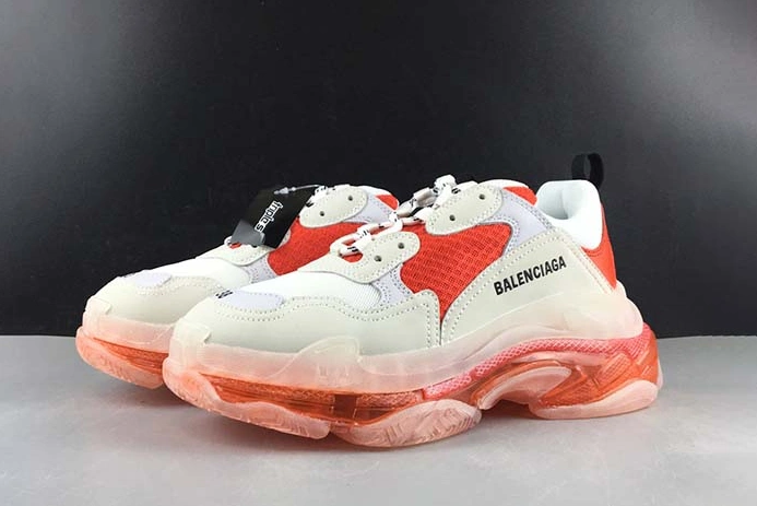 Elegant BALENCIAGE TRIPLE TRAINER ‘RED -WHITE ‘ 541624 WO90L 1618 2032