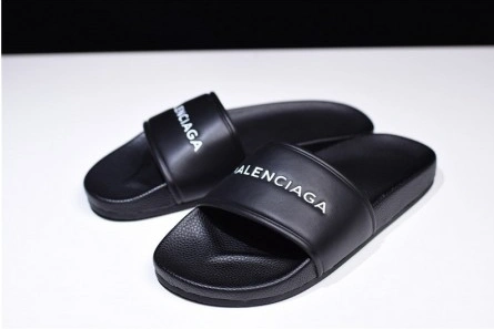Minimalist Balenciaga Logo leather slip-on sandals 181342F124005 2124