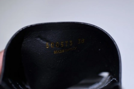 Balenciaga Logo leather slip-on sandals all black logo TopPick 2113