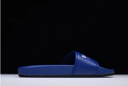 Affordable Balenciaga Logo leather slip-on sandals blue 500578 WAM00 4045 2112