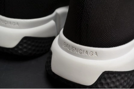 Balenciaga Stretch Mesh High Top Sneaker Black White 454485 W05G0 Comfortable 2077
