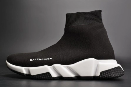 Balenciaga Stretch Mesh High Top Sneaker Black White 454485 W05G0 Comfortable 2077