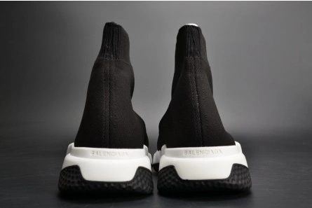 Balenciaga Stretch Mesh High Top Sneaker Black White 454485 W05G0 Comfortable 2077