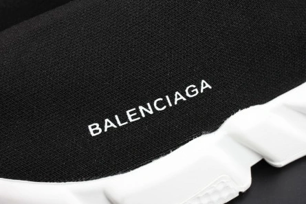 Fashionable Balenciaga Stretch Mesh High Top Sneaker Black White 2080
