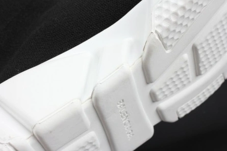 Fashionable Balenciaga Stretch Mesh High Top Sneaker Black White 2080
