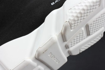 Fashionable Balenciaga Stretch Mesh High Top Sneaker Black White 2080