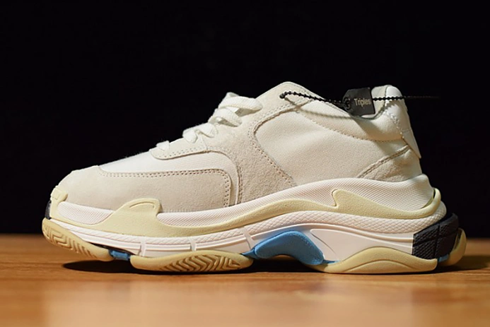 Balenciaga Triple S White Suede  500597 W0971 9000 Durable 2088