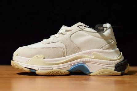 Balenciaga Triple S White Suede  500597 W0971 9000 Durable 2088