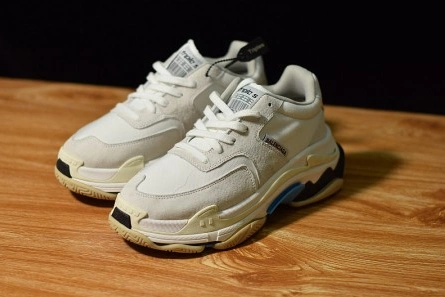 Balenciaga Triple S White Suede  500597 W0971 9000 Durable 2088