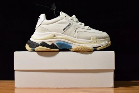 Balenciaga Triple S White Suede  500597 W0971 9000 Durable 2088