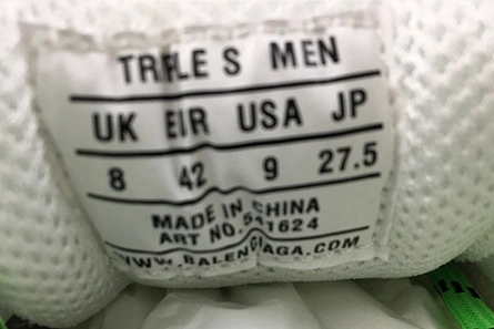 2387 BALENCIAGA TRIPLE S TRAINER - BALENCIAGA -WHITE 544351 W09E1 WellDesigned 2059