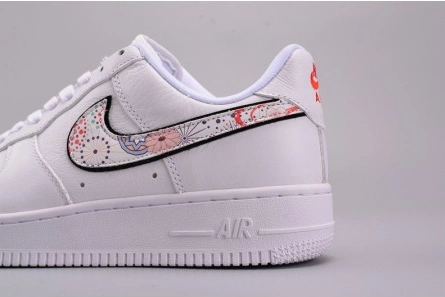 3084 Nike Air Force 1 '07 LNY QS Casual Shoes Lunar New Year White  AO9381- Vibrant 1201