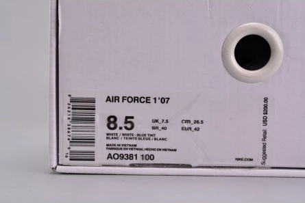 3084 Nike Air Force 1 '07 LNY QS Casual Shoes Lunar New Year White  AO9381- Vibrant 1201