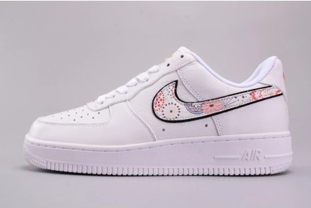 3084 Nike Air Force 1 '07 LNY QS Casual Shoes Lunar New Year White  AO9381- Vibrant 1201