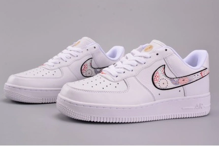 3084 Nike Air Force 1 '07 LNY QS Casual Shoes Lunar New Year White  AO9381- Vibrant 1201