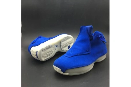 Affordable 7607 Air Jordan 18 Racer Blue AA2494- 831