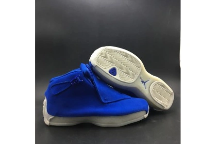 Affordable 7607 Air Jordan 18 Racer Blue AA2494- 831
