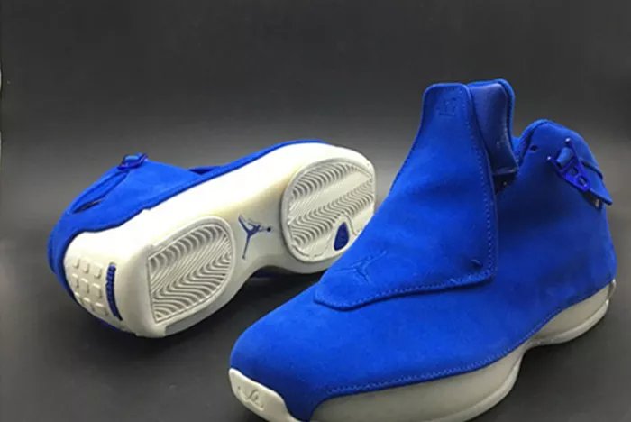 Affordable 7607 Air Jordan 18 Racer Blue AA2494- 831