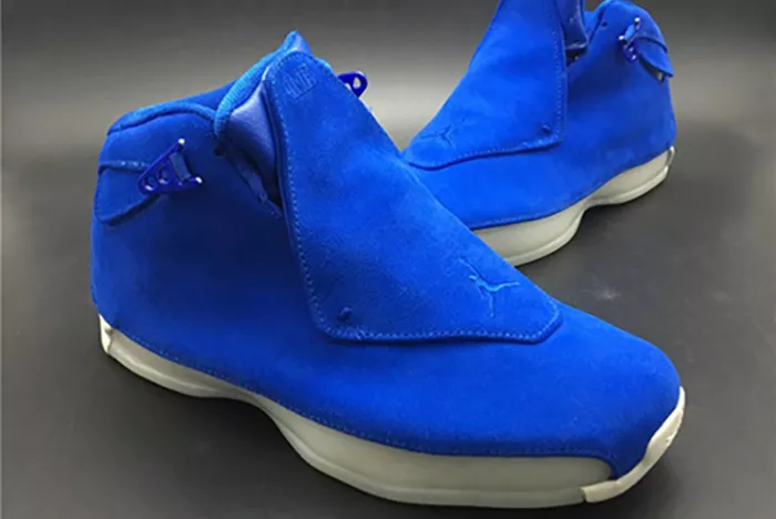 Affordable 7607 Air Jordan 18 Racer Blue AA2494- 831