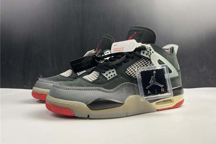 1478 OFF-WHITE x Air Jordan 4 “Bred” CV9388- Trendy 515