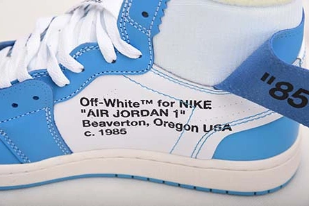 Practical 2636 Off-White Air Jordan 1 Powder Blue UNC AQ0818- 2017