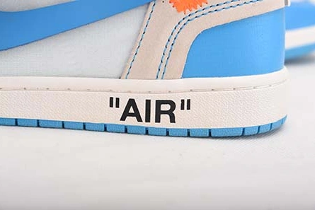 Practical 2636 Off-White Air Jordan 1 Powder Blue UNC AQ0818- 2017