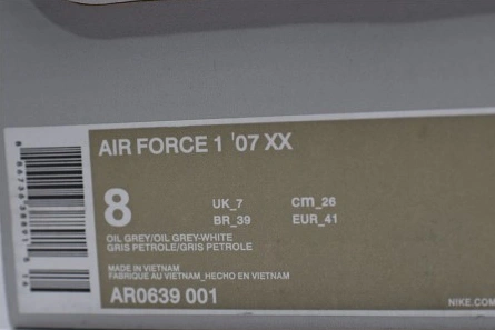 8979 Air Force 1 '07 XX Oil Grey (W) - AR0639- Lightweight 1259