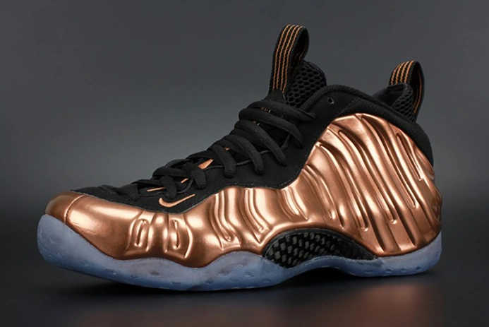Practical 7239 Nike Air Foamposite One "Copper" Black  Metallic mens 314996- 1547