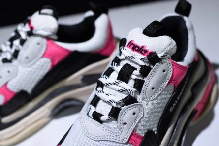 9183 Balenciaga 17Fw Triple S Black Pink Women Sneaker 483523-W06E3- Resilient 2079