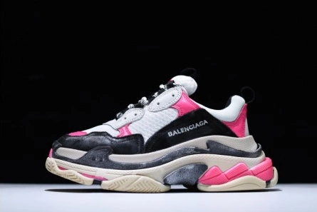 9183 Balenciaga 17Fw Triple S Black Pink Women Sneaker 483523-W06E3- Resilient 2079