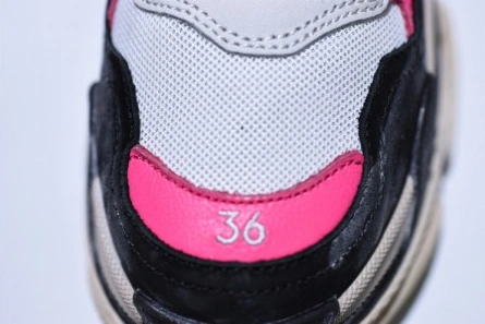 9183 Balenciaga 17Fw Triple S Black Pink Women Sneaker 483523-W06E3- Resilient 2079