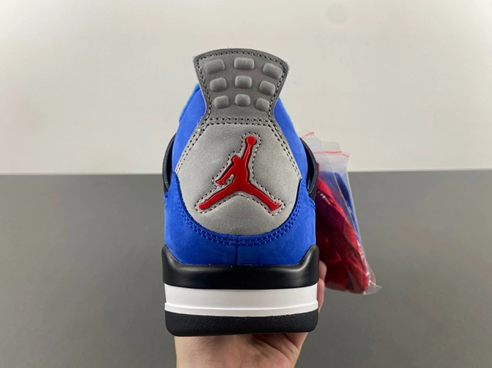 8031 Jordan 4 Retro BLUE RIBON WAR RED-BLAC-STEA Minimalist 438