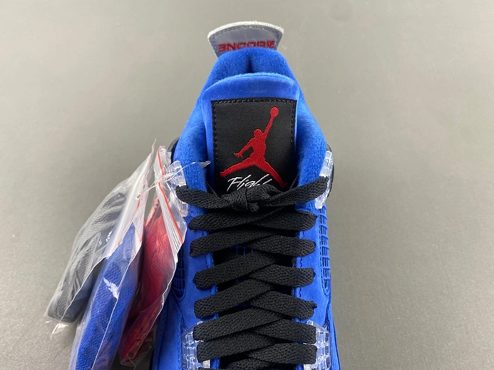 8031 Jordan 4 Retro BLUE RIBON WAR RED-BLAC-STEA Minimalist 438