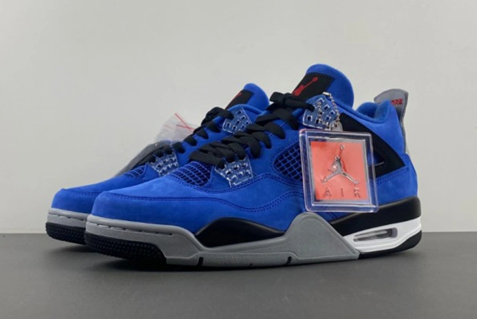 8031 Jordan 4 Retro BLUE RIBON WAR RED-BLAC-STEA Minimalist 438