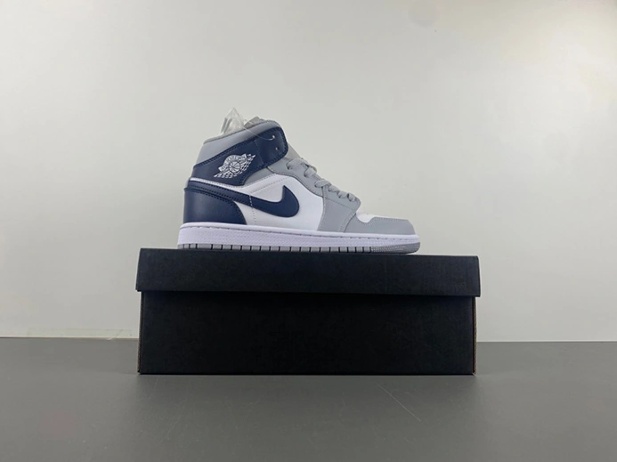 6398 Jordan 1 Mid Wolf Grey Midnight Navy  DQ8426- WellDesigned 48