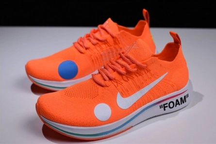 7465 Nike x Off-White Zoom Fly Mercurial Flyknit Total Orange MENS AO2115- Stylish 1583