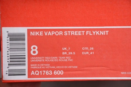 8883 Nike Vapor Street Flyknit University Red AQ1763- Functional 1598