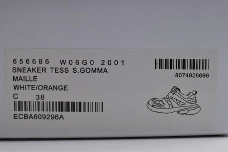 NewStyle 8001 Balenciaga Sneaker Tess.s.Gomma W06G0 2001 ORANGE WHITE 2101